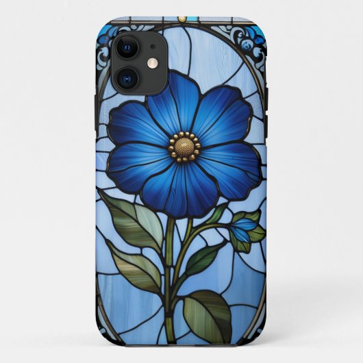鮮やかなステンドグラスの花 Case-Mate iPhoneケース (裏面)