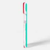 鮮やかなストライプアートカラーの手ポップ・アートの描き Case-Mate iPhoneケース (裏面 / 左)