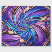 鮮やかなスパイラルラッピング紙 ラッピングペーパー (フラット)