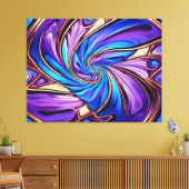 鮮やかなスパイラルラップされたキャンバス キャンバスプリント (インサイチュ (リビング))