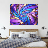 鮮やかなスパイラルラップされたキャンバス キャンバスプリント (インサイチュ (寝室))