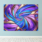 鮮やかなスパイラルラップされたキャンバス キャンバスプリント (インサイチュ (ウッドフロア))