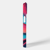 鮮やかなスピードバーストネオン抽象エネルギーアート Case-Mate iPhoneケース (裏面 / 右)
