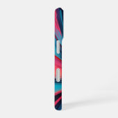 鮮やかなスピードバーストネオン抽象エネルギーアート iPhone 16ケース (右側面)