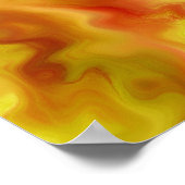 鮮やかなタイ忘れトル抽象芸術12.1811 ポスター (角)