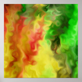 鮮やかなタイ忘れトル抽象芸術12.1811 ポスター