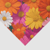 鮮やかなダイジーの花のシームレスパターン 薄葉紙 (詳細)