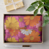 鮮やかなダイジーの花のシームレスパターン 薄葉紙 (ギフト)