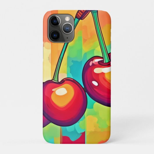 鮮やかなチェリーアート Case-Mate iPhoneケース (裏)