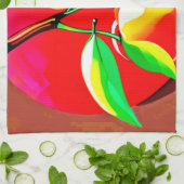 鮮やかなチェリー デュオ キッチンタオル (折り畳み)