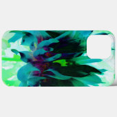 鮮やかなティールブラックカクタスダリア Case-Mate iPhoneケース (裏面 (横))