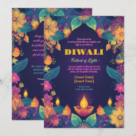 鮮やかなディワリの輝き 招待状