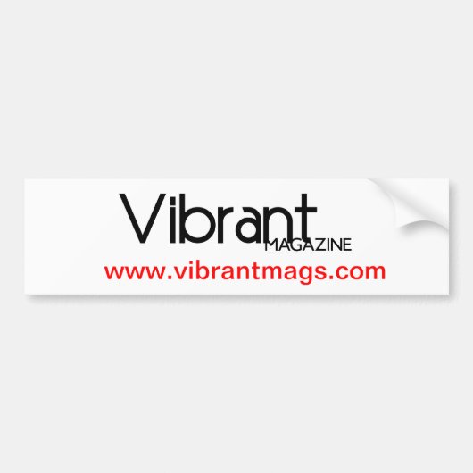 鮮やかなデカール バンパーステッカー (正面)