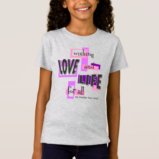 鮮やかなデザインの女の子の服 Tシャツ (正面)