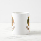 鮮やかなトライバルリズム コーヒーマグカップ (中央)