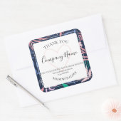 鮮やかなトロピカルボタニカル製品ラベル ビバント スクエアシール (封筒)