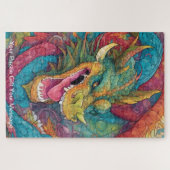 鮮やかなドラゴン ジグソーパズル (横)