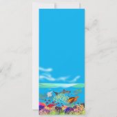 鮮やかなニンガルー珊瑚礁にインスパイアされた 招待状 (裏面)