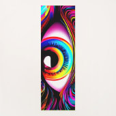 鮮やかなネオンアイと溶ける色 ヨガマット (正面)