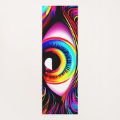 鮮やかなネオンアイと溶ける色 ヨガマット (裏面)