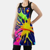 鮮やかなネオンスプラッシュ エプロン (インサイチュ)