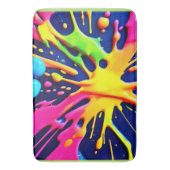 鮮やかなネオンスプラッシュ バスマット (正面縦)