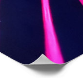 鮮やかなネオンスプラッシュ ポスター (角)