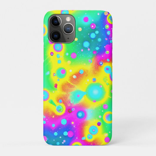 鮮やかなネオンブレイズ柄 Case-Mate iPhoneケース (裏)