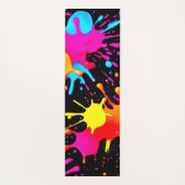 鮮やかなネオン抽象芸術アートが動く ヨガマット (裏面)