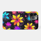 鮮やかなネオン花柄 Case-Mate iPhoneケース (裏面(横))