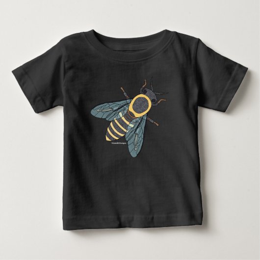 鮮やかなハチ - ベビーTシャツ (正面)