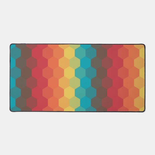 鮮やかなハニカムデスクマット デスクマット (正面)