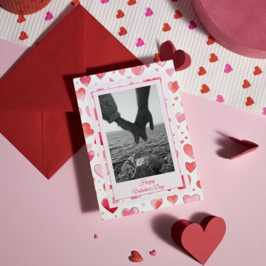 鮮やかなハート | オーダーメイド名 | バレンタインデー シーズンカード