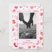 鮮やかなハート | オーダーメイド名 | バレンタインデー シーズンカード (正面)