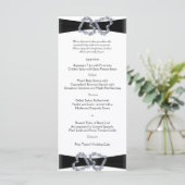 鮮やかなハート：ブラックリボンとダイヤモンドメニュー メニュー (スタンド正面)