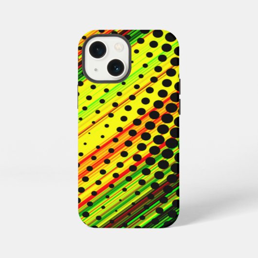 鮮やかなハーフトーン iPhoneケース (裏面)