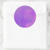 鮮やかなバイオレットのマーリーアートド ラウンドシール (バッグ)