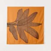 鮮やかなバナナの植物の銅色 タペストリー (正面(横))