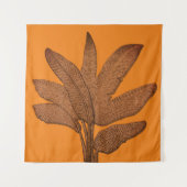 鮮やかなバナナの植物の銅色 タペストリー (正面)