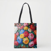 鮮やかなバラの花 トートバッグ (正面)