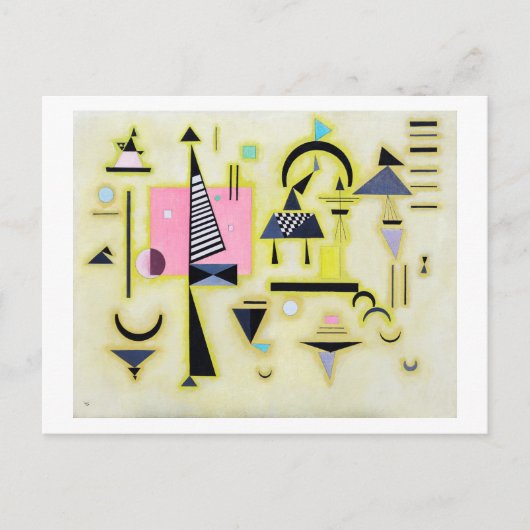 鮮やかなバラ、ワシリー・カンディンスキー ポストカード (正面)