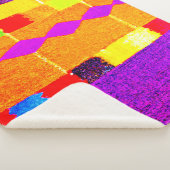 鮮やかなパレット調和 シェルパブランケット (3/4)