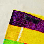 鮮やかなパレット調和 ビーチタオル (インサイチュ)