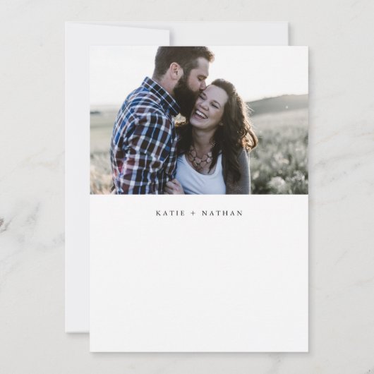 鮮やかなパンジーの写真を使ったSave the Dateカード セーブザデート (裏面)