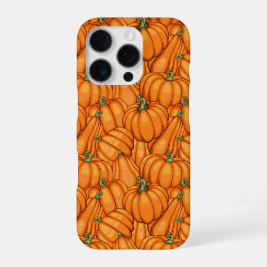 鮮やかなパンプキンパッチ柄 iPhoneケース (裏面)