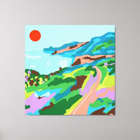 鮮やかなビスタス キャンバスプリント (正面)