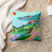 鮮やかなビスタス クッション (ブランケット)