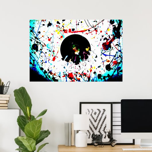 鮮やかなビニール芸術的ポスター ポスター (ホームオフィス)