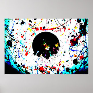 鮮やかなビニール芸術的ポスター ポスター