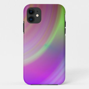 鮮やかなピンクと緑 iPhone 11 ケース